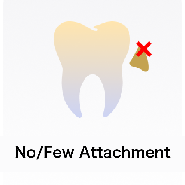 No/Few Attachment